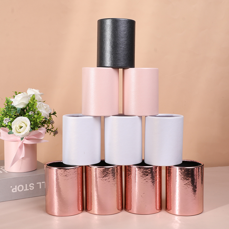 Florist Flower Supply - 4pcs 미니 라운드 꽃 상자 선물
