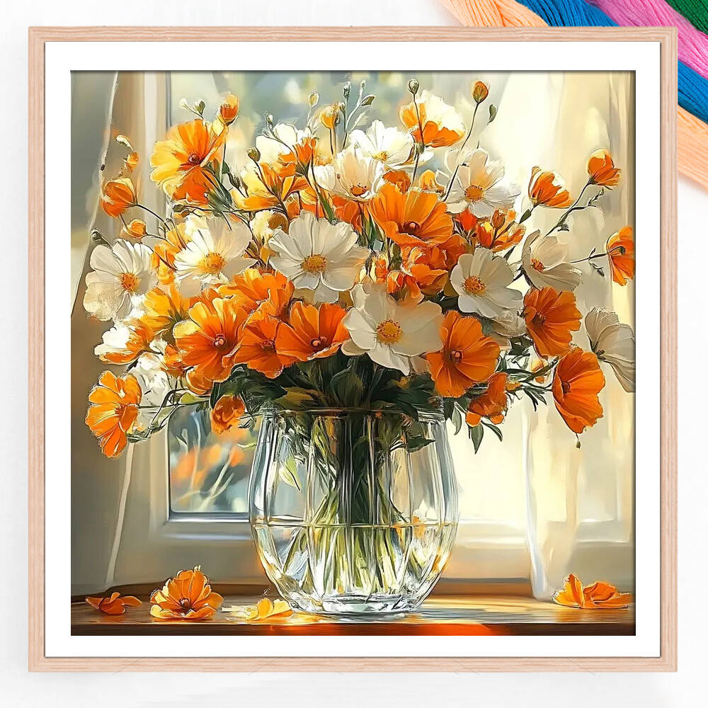 Florist Supply Vases - 크로스 스티치 암소 동물 DIY 풀