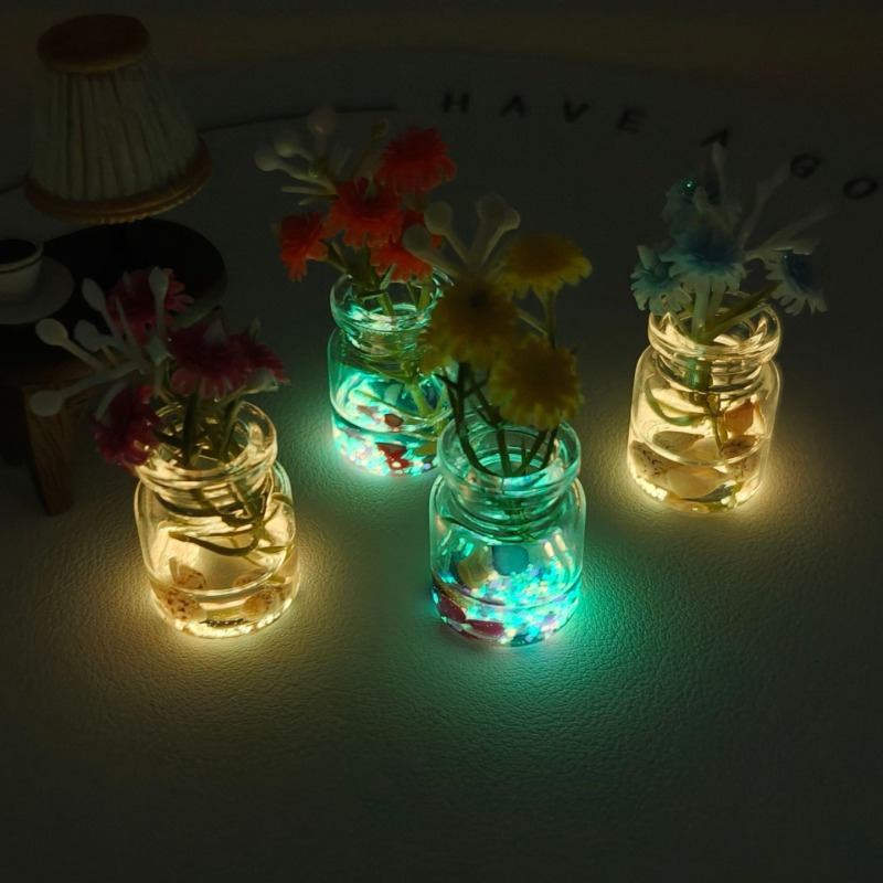 4개들이 야광 유리 미니 화병 세트, 자동차 대시보드, - Florist Supply Vases 리뷰 및 가격