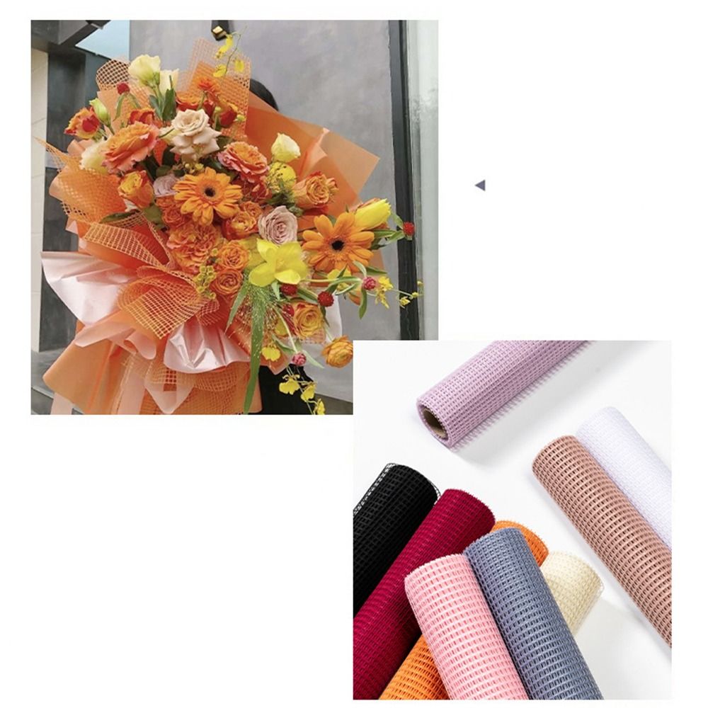 50cm 폭의 생화 포장지 DIY 하드 얀 메쉬 포장지 - Florist Flower Supply 리뷰 및 가격
